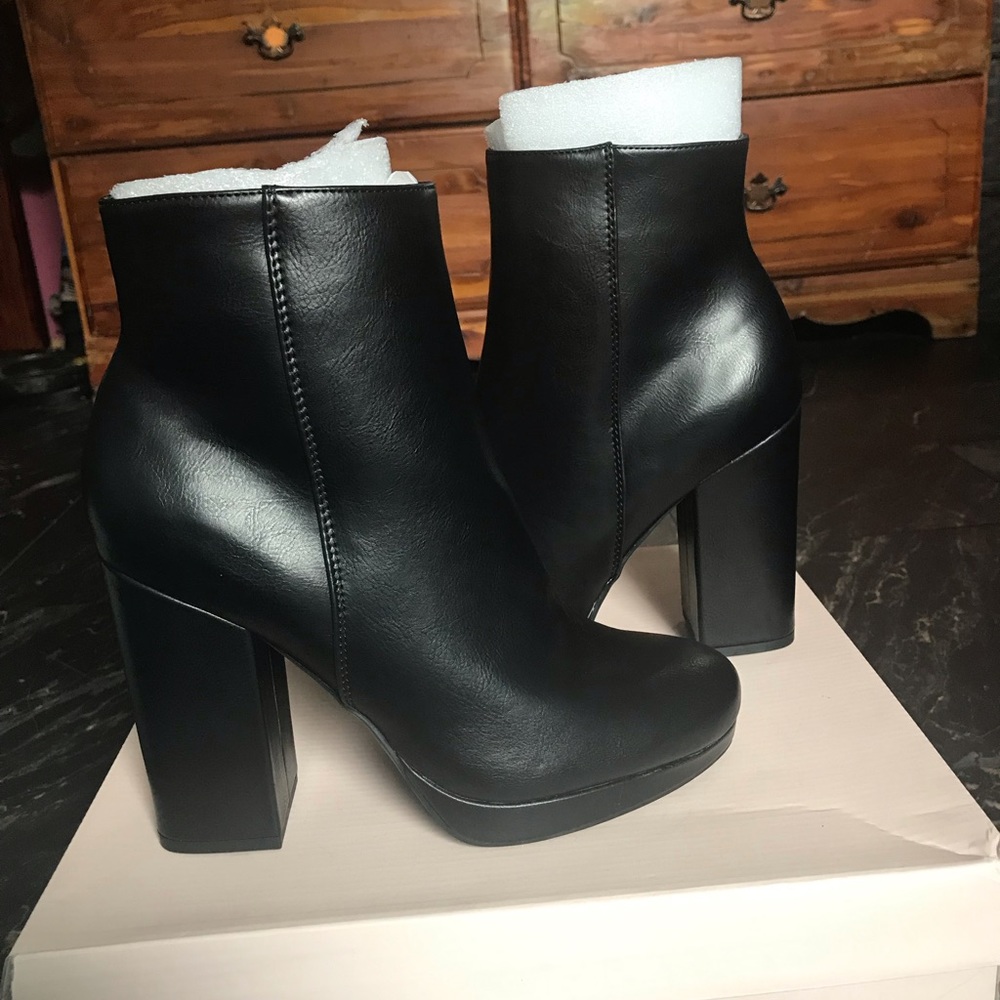 JustFab heeled booties